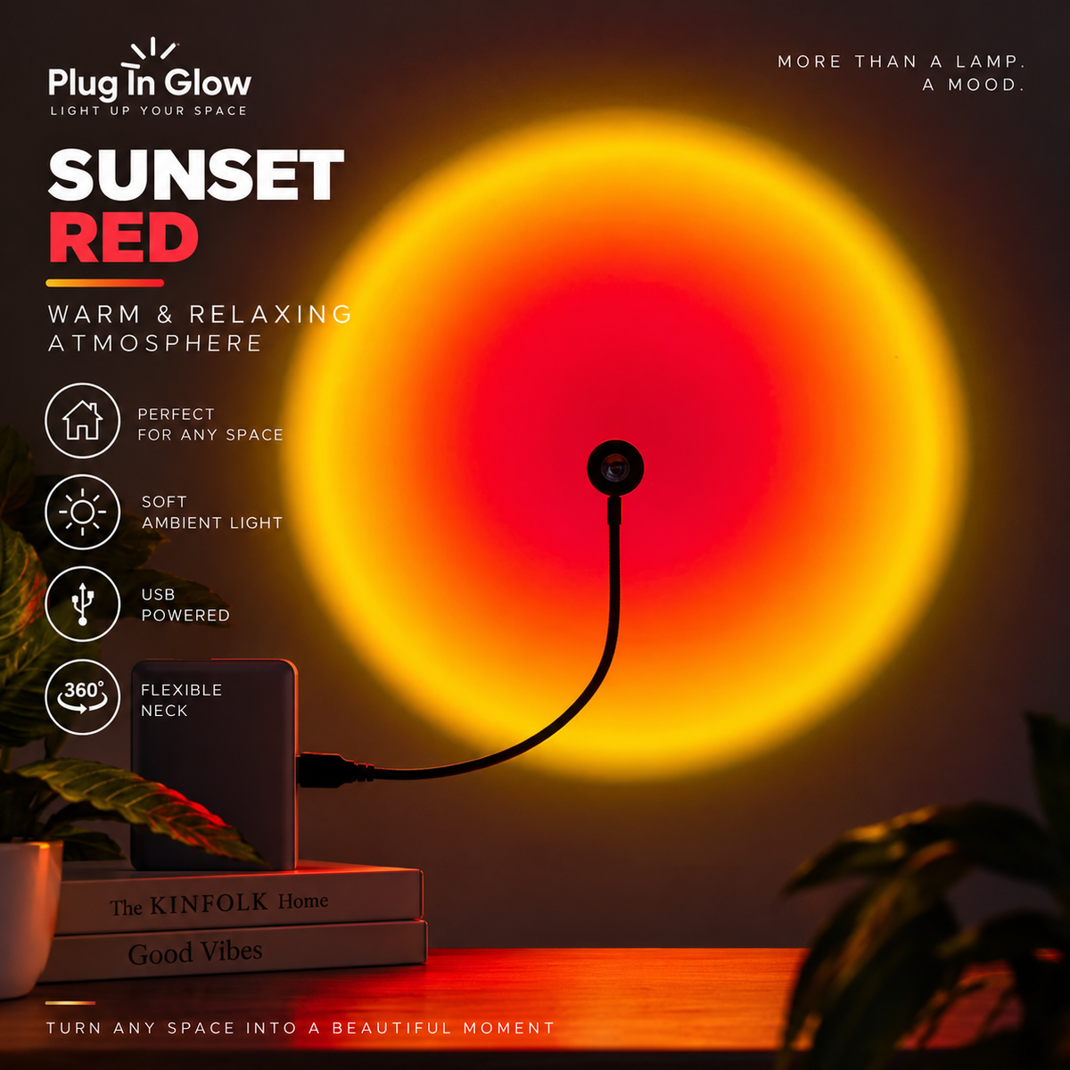 Sunset Glow Projection Lamp