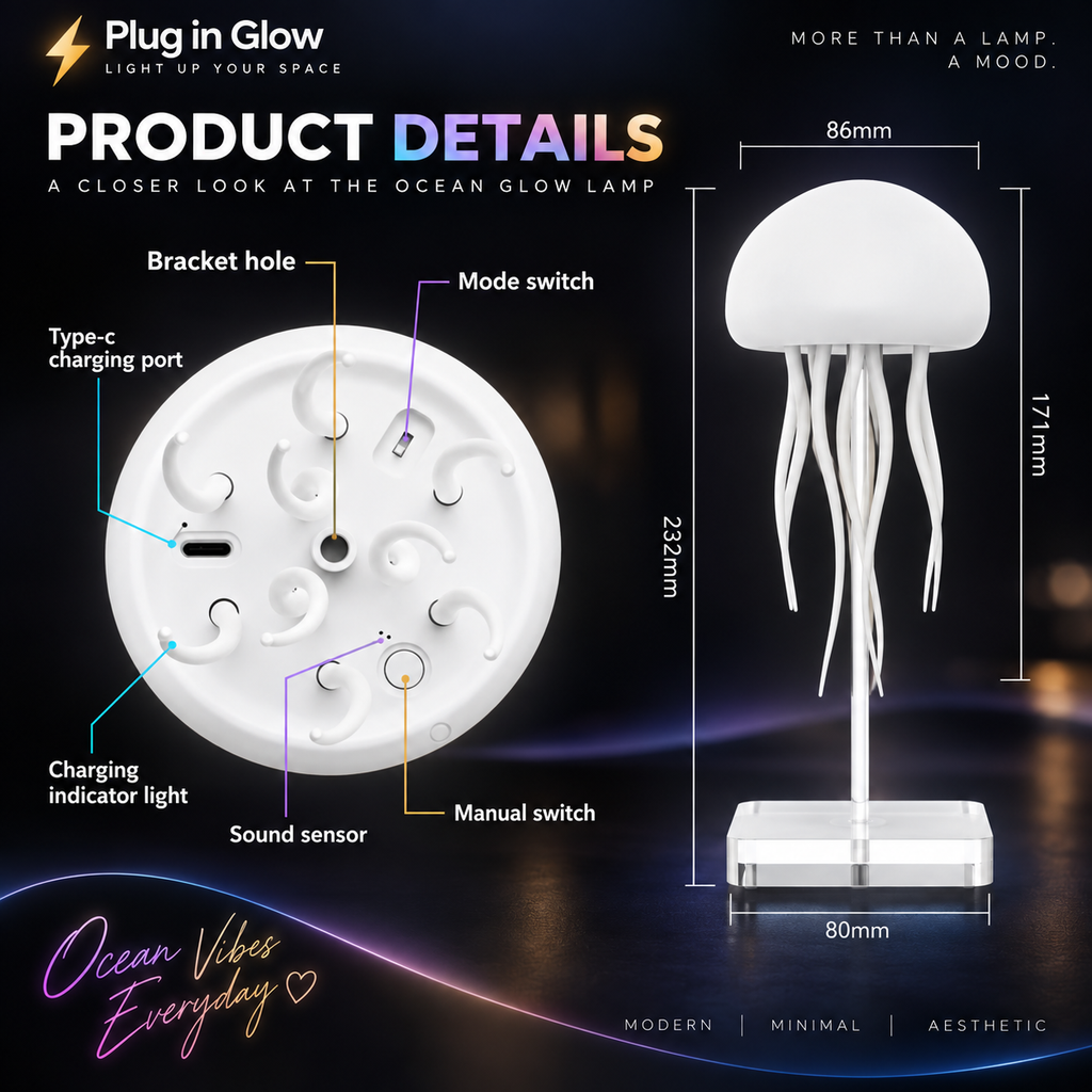 Jellyfish Ocean Glow Lamp