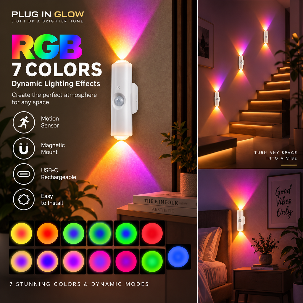 Motion Sensor Magnetic LED Wall Light