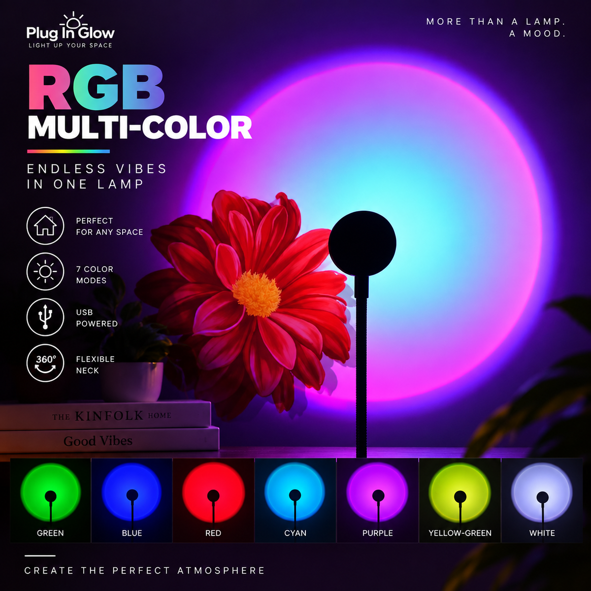 Sunset Glow Projection Lamp
