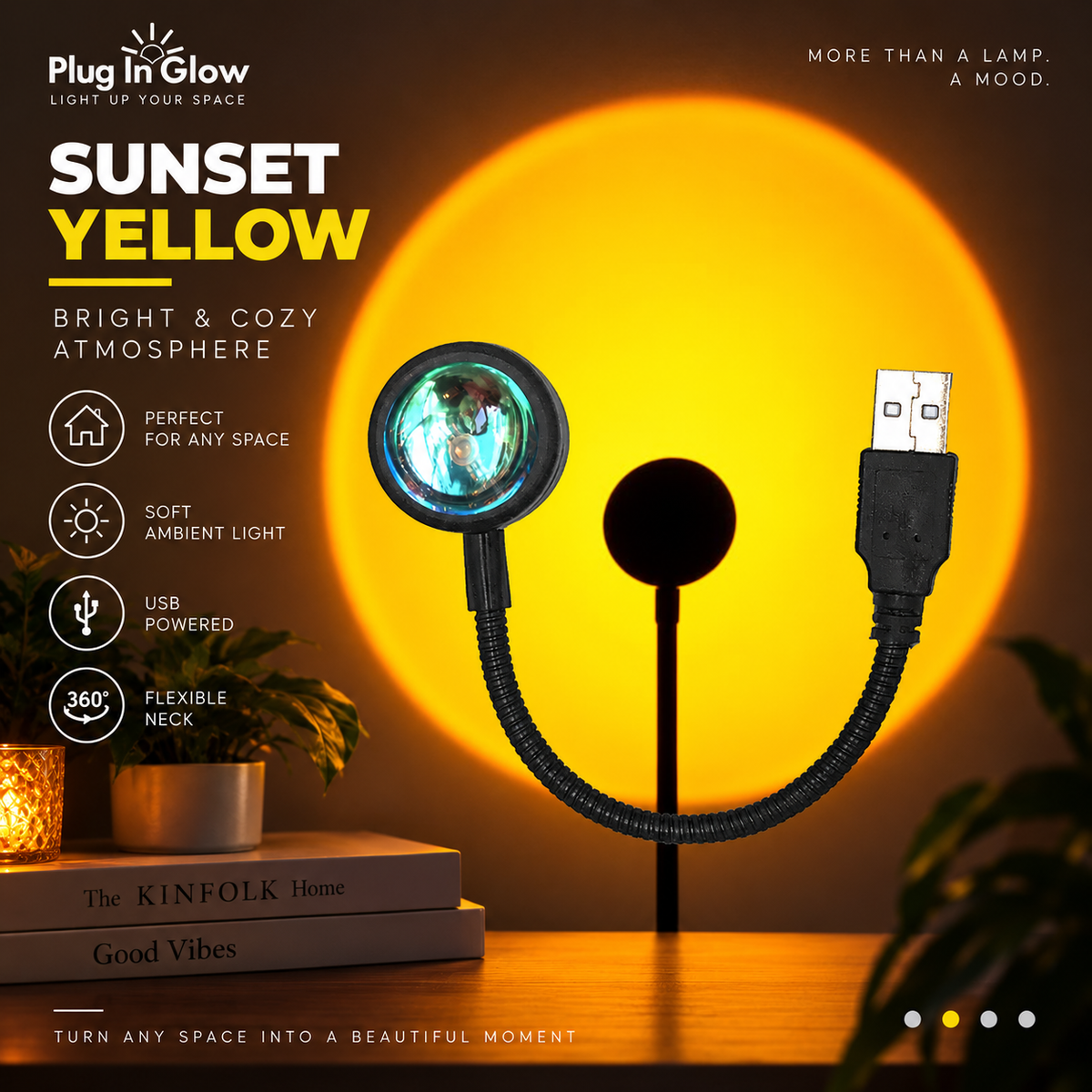 Sunset Glow Projection Lamp