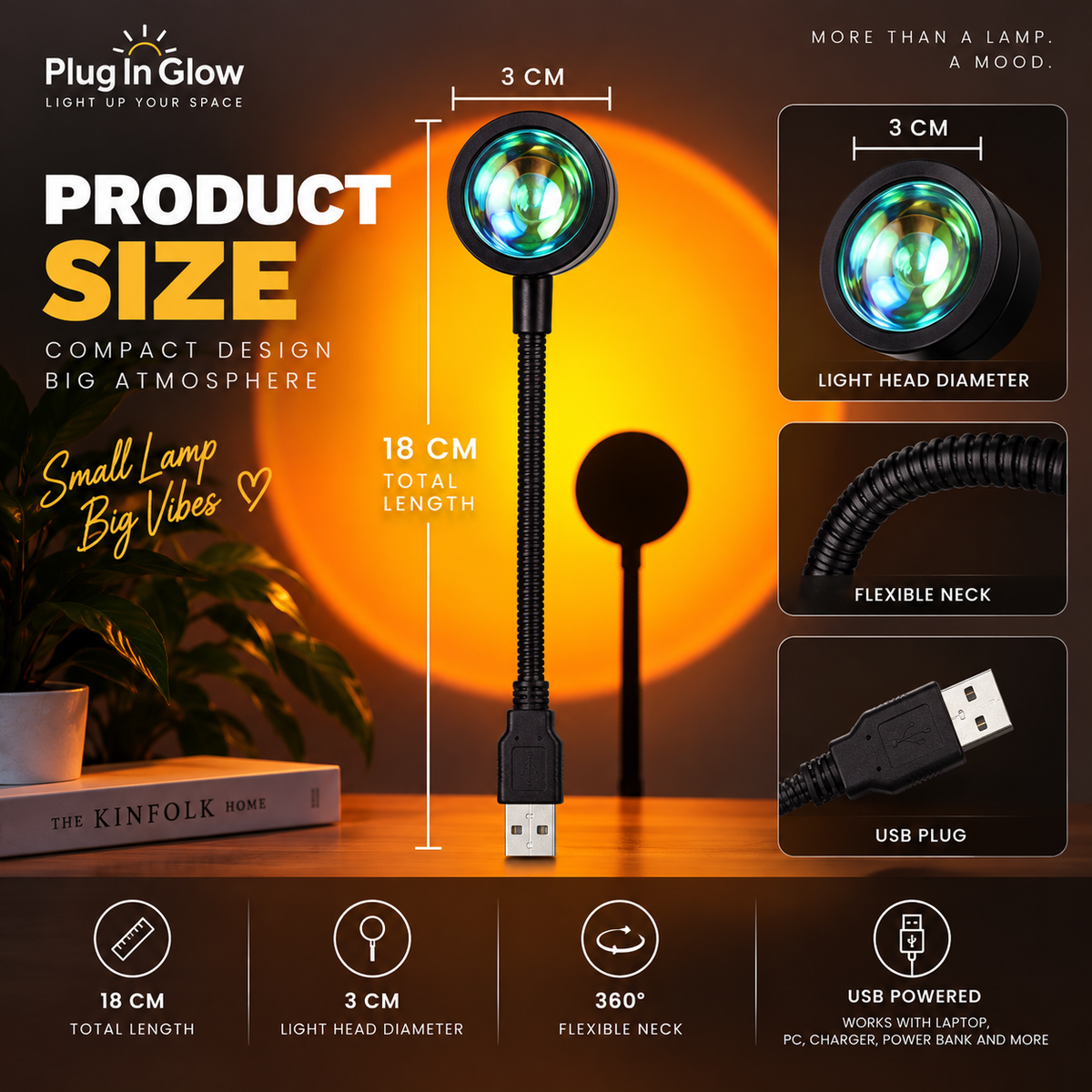 Sunset Glow Projection Lamp